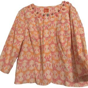 WOMEN'S CROPPED JACKET BEADED COLLAR 18w
